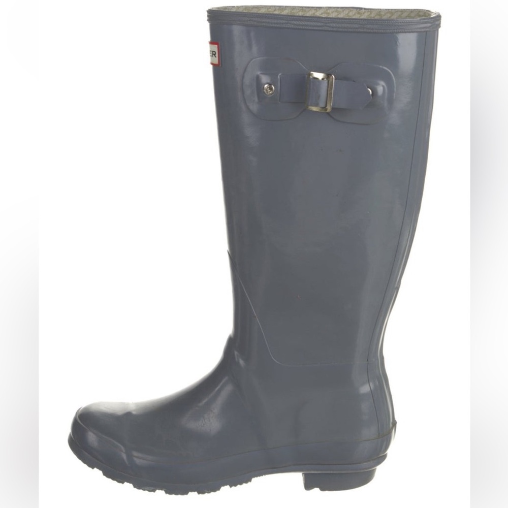 Hunter Gray Knee High Rain Rubber Boots size 7